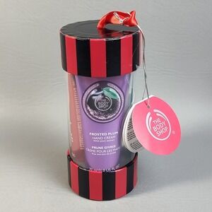 The Body Shop Seasonal Hand‎ Cream Trio Gift Set Cranberry Plum Apple 1 oz RARE